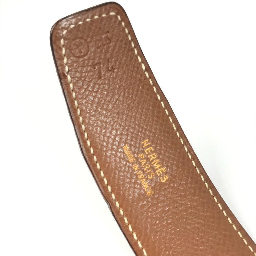 HERMES リバーシブル Hベルト アクセサリー ズボン用ベルト ベルト レザー レディース ブラック - brandshop-reference