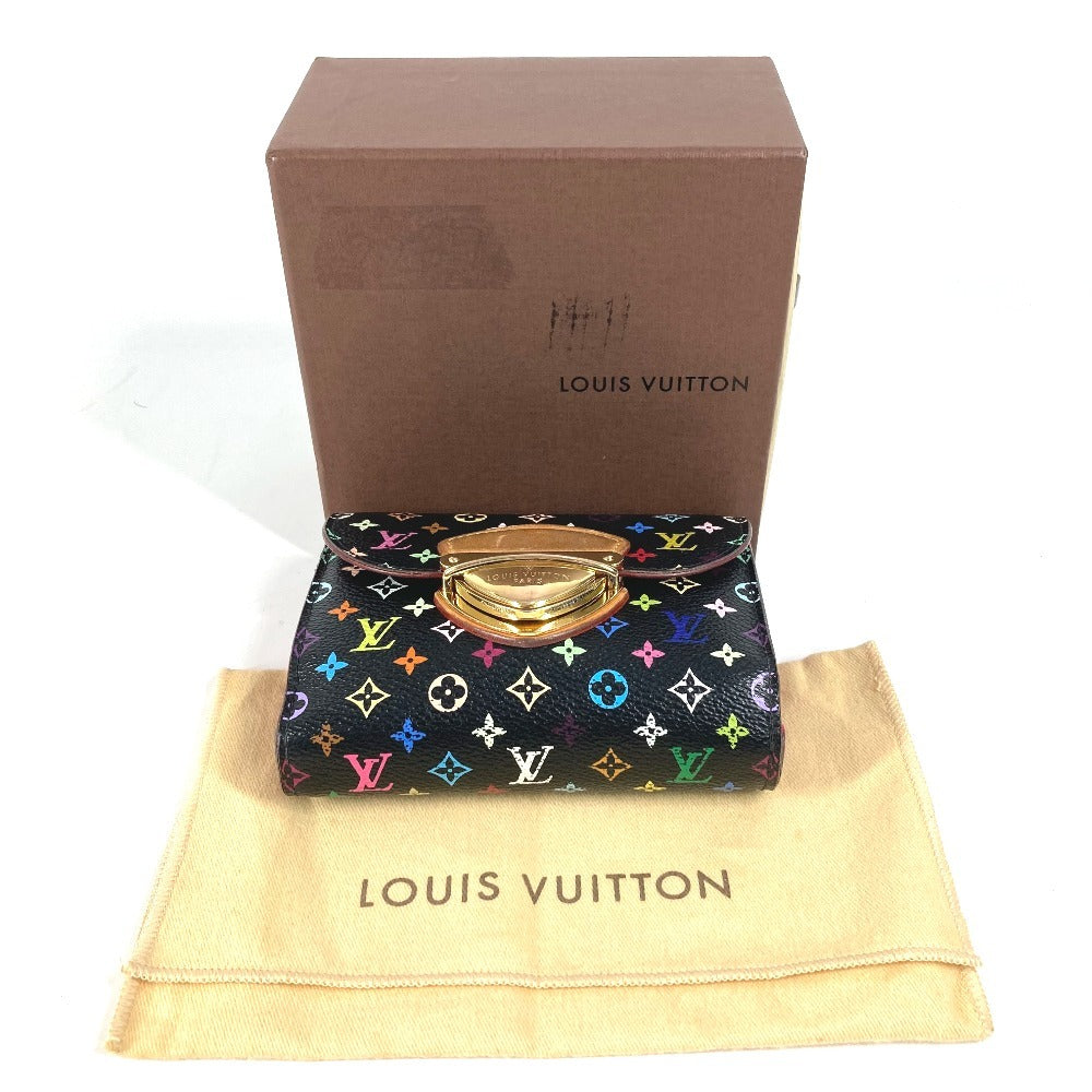 LOUIS VUITTON M60282 モノグラムマルチカラー ポルトフォイユジョイ コンパクトウォレット 3つ折り財布 モノグラムマルチカラーキャンバス レディース グルナード ピンク - brandshop-reference
