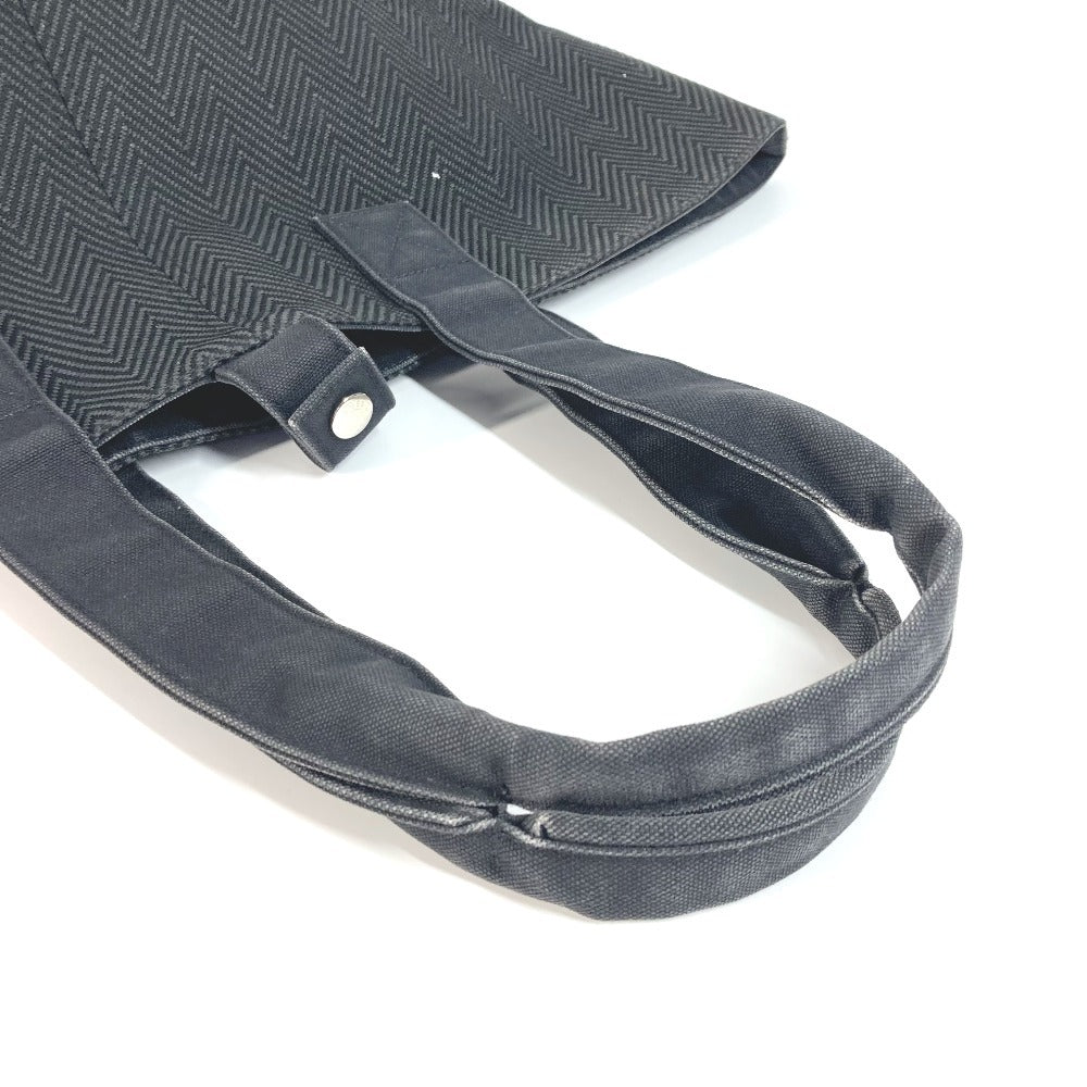 HERMES 파니에 드 플라주 PM 파우치 포함 파니에 드 플라주 PM 백 숄더 토트 백 숄더백 코튼 여성용 블랙