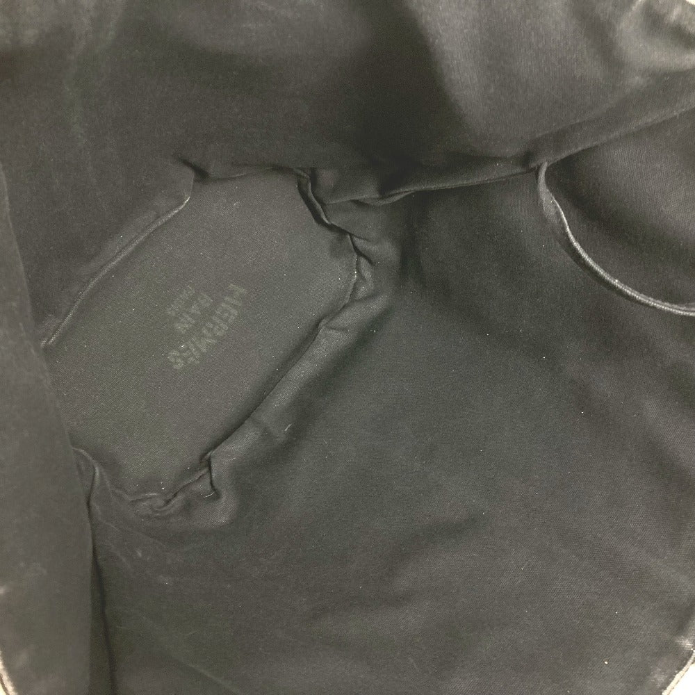 HERMES 파니에 드 플라주 PM 파우치 포함 파니에 드 플라주 PM 백 숄더 토트 백 숄더백 코튼 여성용 블랙