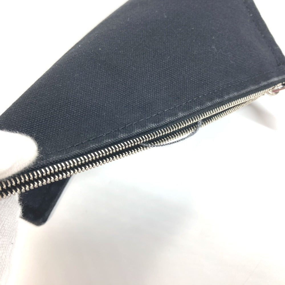 HERMES 파니에 드 플라주 PM 파우치 포함 파니에 드 플라주 PM 백 숄더 토트 백 숄더백 코튼 여성용 블랙