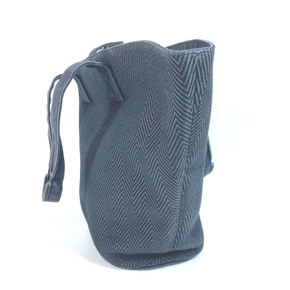 HERMES 파니에 드 플라주 PM 파우치 포함 파니에 드 플라주 PM 백 숄더 토트 백 숄더백 코튼 여성용 블랙