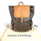 LOUIS VUITTON M44658 Monogram Trio Backpack Bag Virgil Abloh Chain Rucksack Monogram Canvas Unisex Brown