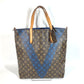 Louis Vuitton M50147 Monogram v Line Hippo NS Hippo Ns Beg Tote Tote Bag Tote Vertikal Beg Monogram Canvas Unisex Brown