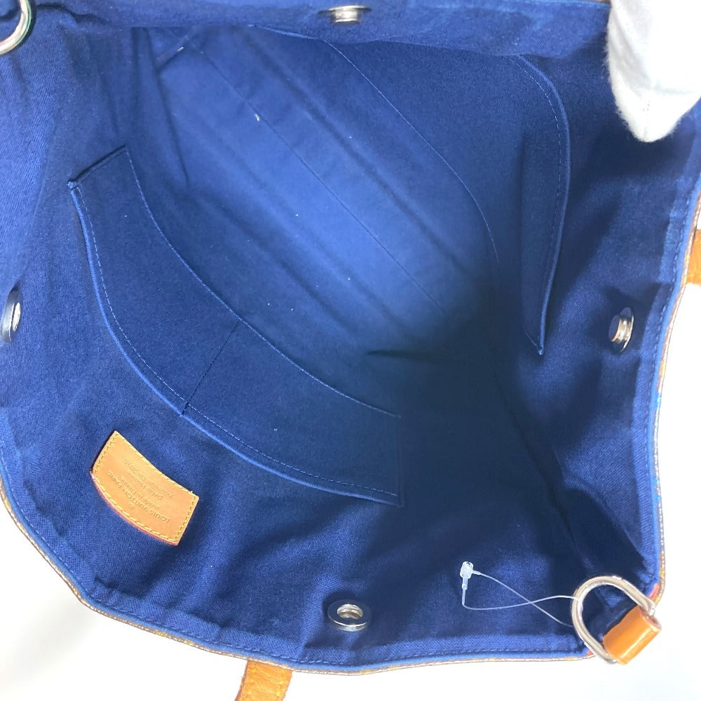 Louis Vuitton M50147 Monogram v Line Hippo NS Hippo Ns Beg Tote Tote Bag Tote Vertikal Beg Monogram Canvas Unisex Brown