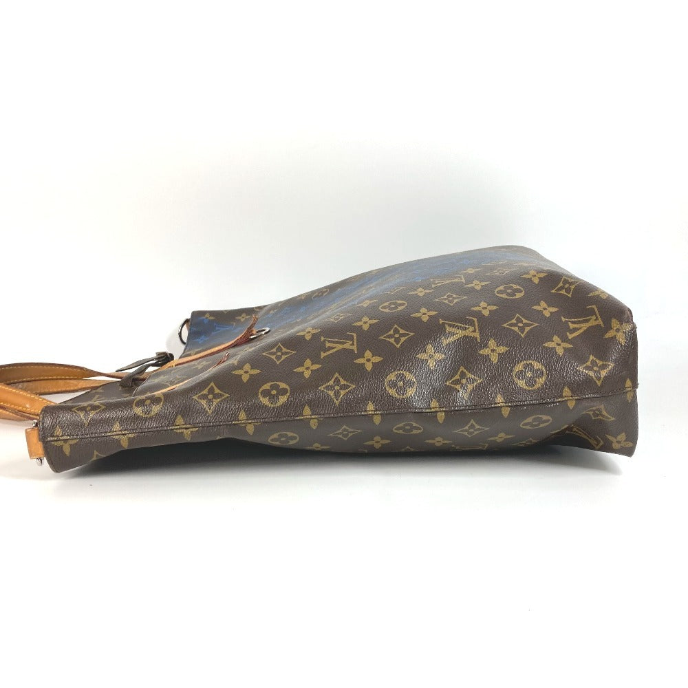 Louis Vuitton M50147 Monogram v Line Hippo NS Hippo Ns Beg Tote Tote Bag Tote Vertikal Beg Monogram Canvas Unisex Brown