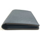 Louis Vuitton M33404 Taiga Portefeuille Long Wallet Bifold Flap Billfold Long Wallet Taiga Kulit Unisex Navy