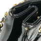 CHANEL Vintage Quilted Matelasse W Chain Bag Bag Tote Bag Shoulder Bag Enamel Women's Black