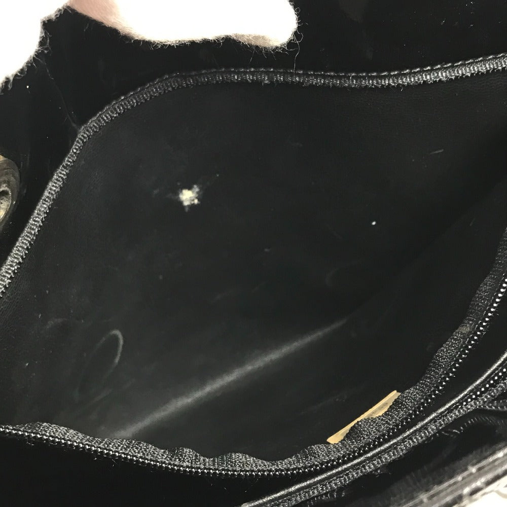 CHANEL Vintage Quilted Matelasse W Chain Bag Bag Tote Bag Shoulder Bag Enamel Women's Black