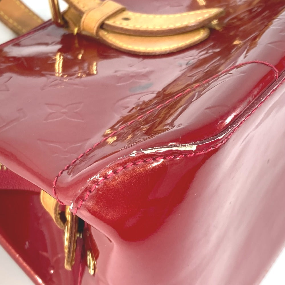 Louis Vuitton M93507 Monogram Vernis Rosewood Avenue Bag bahu Beg Monogram Vernis Canvas Wanita Pomme D'Amour Merah