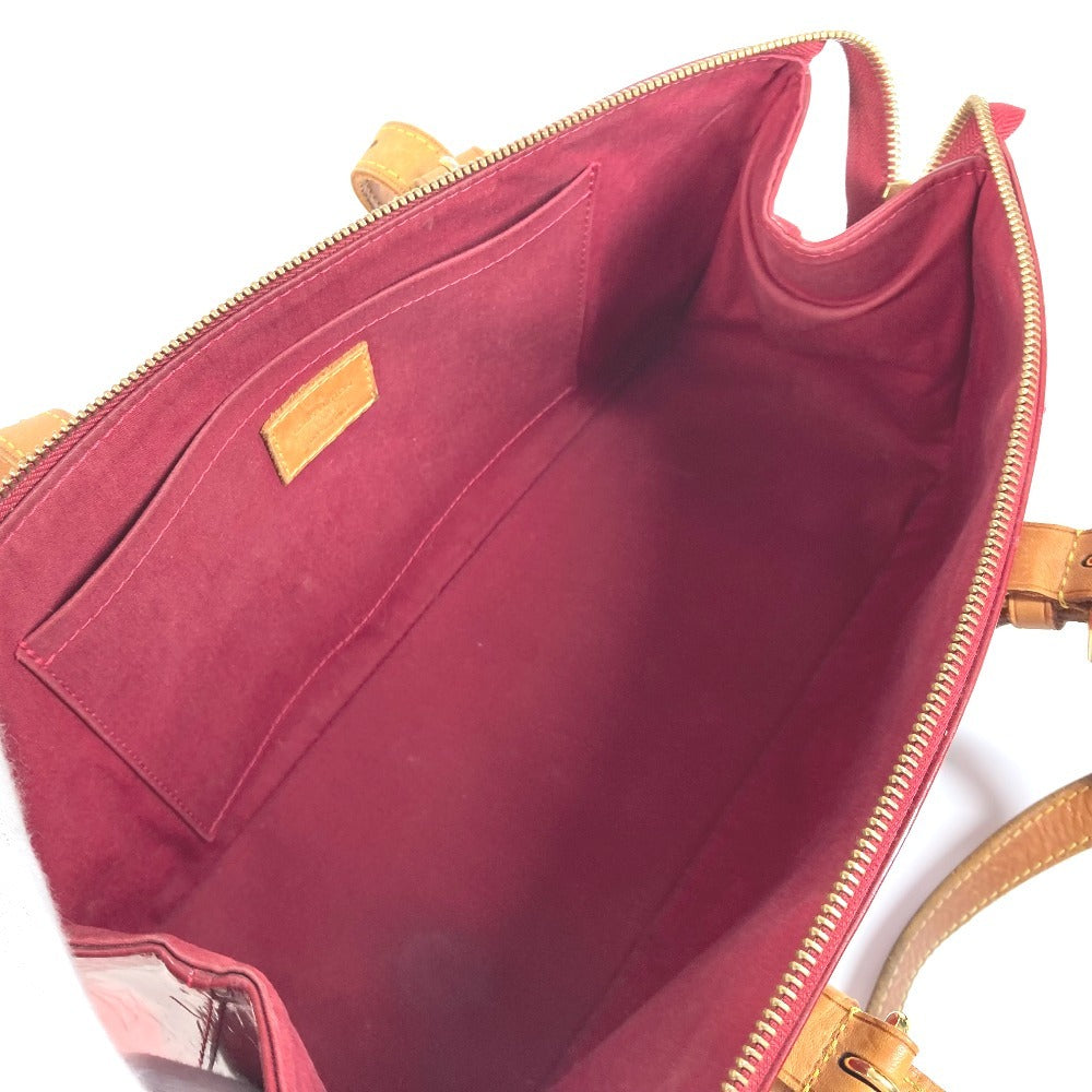 Louis Vuitton M93507 Monogram Vernis Rosewood Avenue Bag bahu Beg Monogram Vernis Canvas Wanita Pomme D'Amour Merah