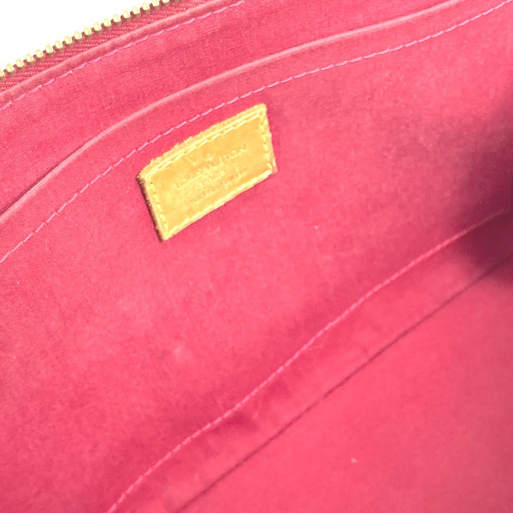 Louis Vuitton M93507 Monogram Vernis Rosewood Avenue Bag bahu Beg Monogram Vernis Canvas Wanita Pomme D'Amour Merah