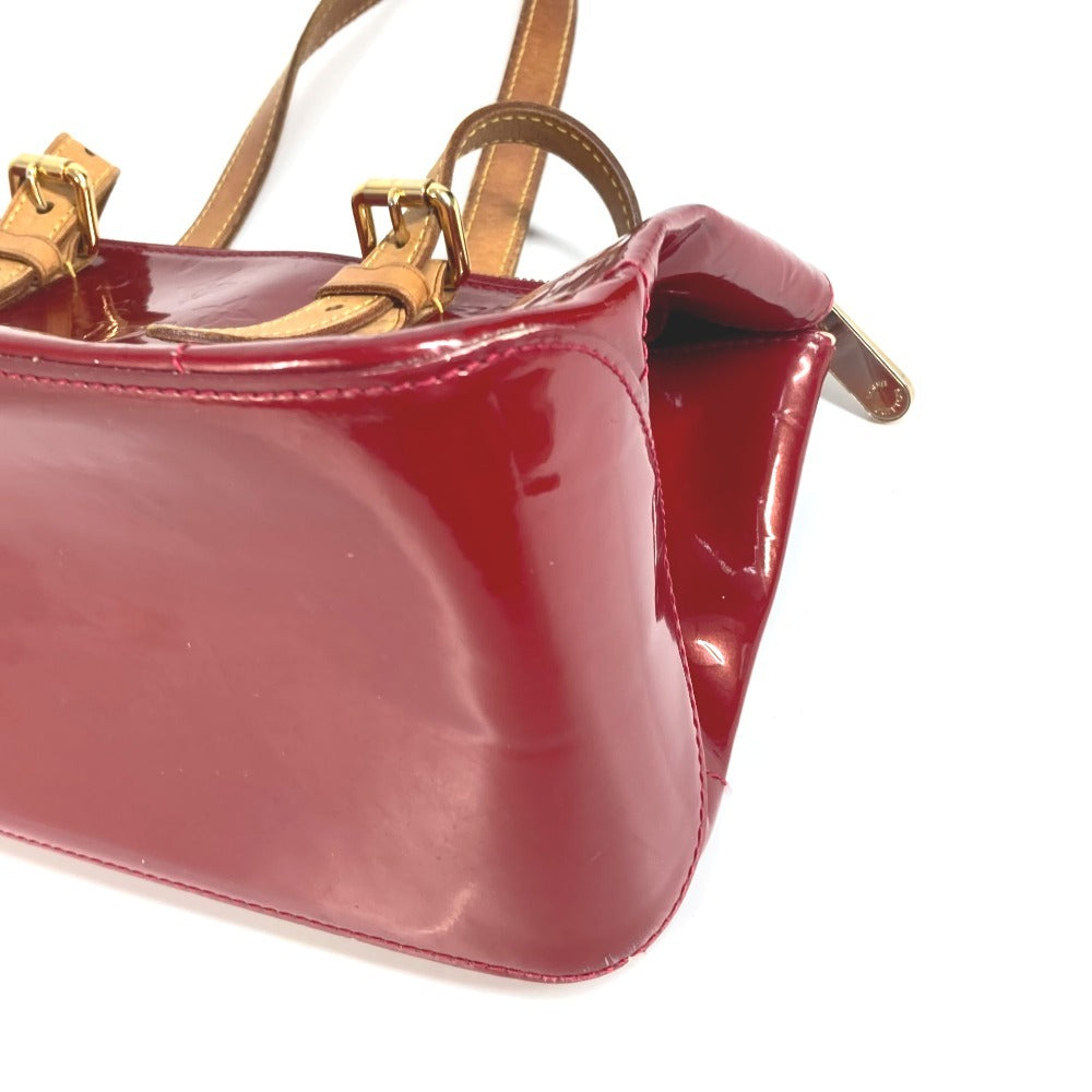 Louis Vuitton M93507 Monogram Vernis Rosewood Avenue Bag bahu Beg Monogram Vernis Canvas Wanita Pomme D'Amour Merah