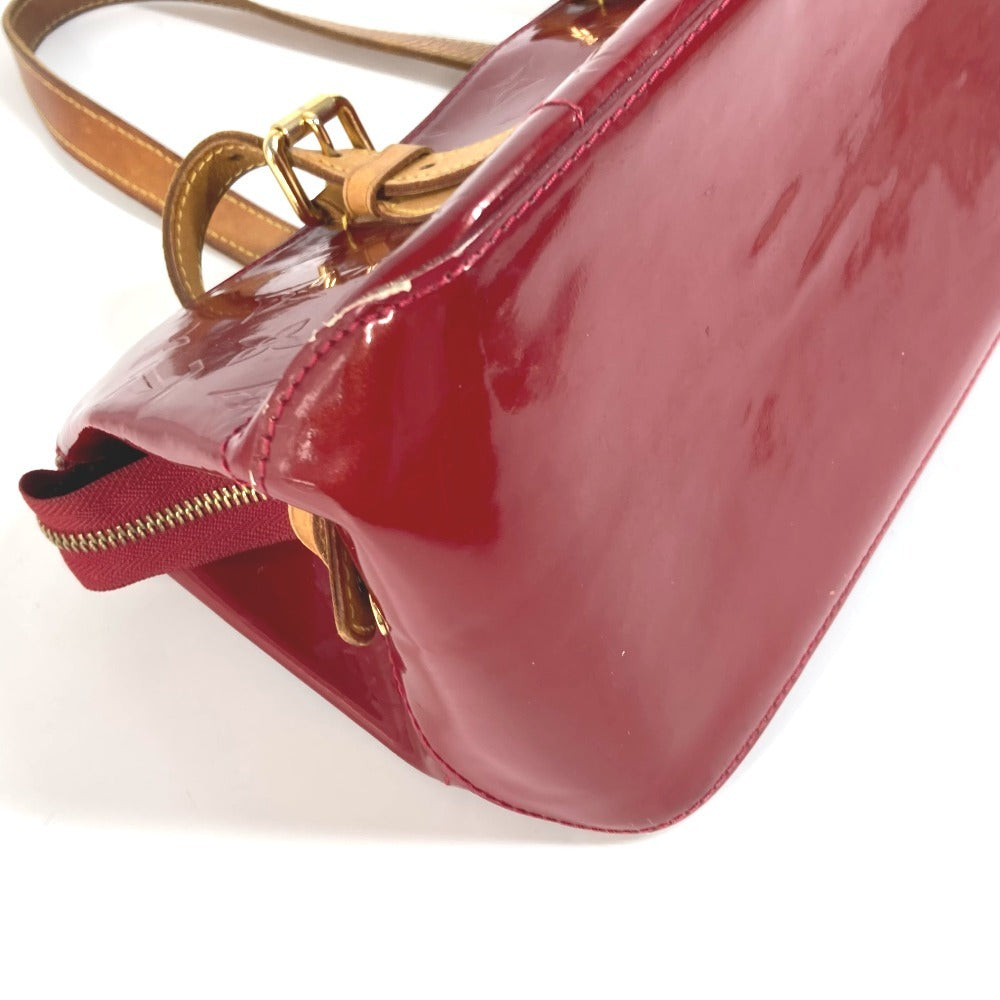 Louis Vuitton M93507 Monogram Vernis Rosewood Avenue Bag bahu Beg Monogram Vernis Canvas Wanita Pomme D'Amour Merah
