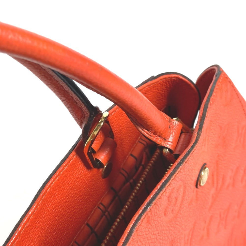 Louis vuitton m50093 monogram emprene montaigne bb tote beg beg 2way beg bahu beg crossbody handbag monogram emprene kulit wanita oren