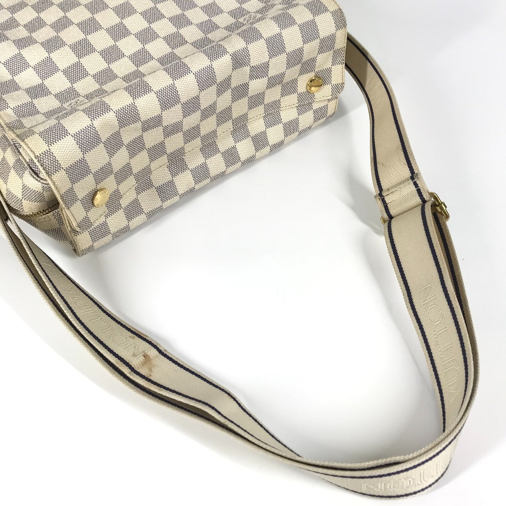 LOUIS VUITTON N51189 Damier Azur Naviglio Bag Crossbody Shoulder Bag Damier Azur Canvas Unisex White