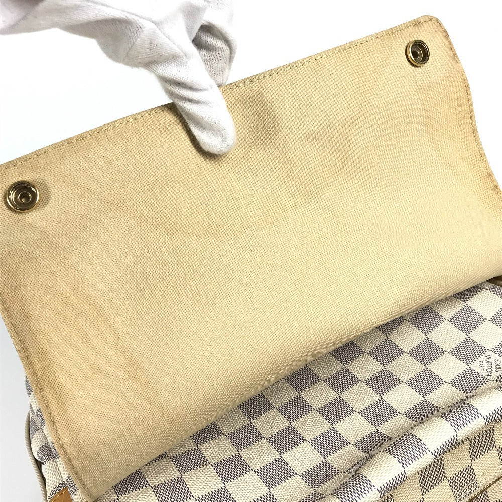 LOUIS VUITTON N51189 Damier Azur Naviglio Bag Crossbody Shoulder Bag Damier Azur Canvas Unisex White