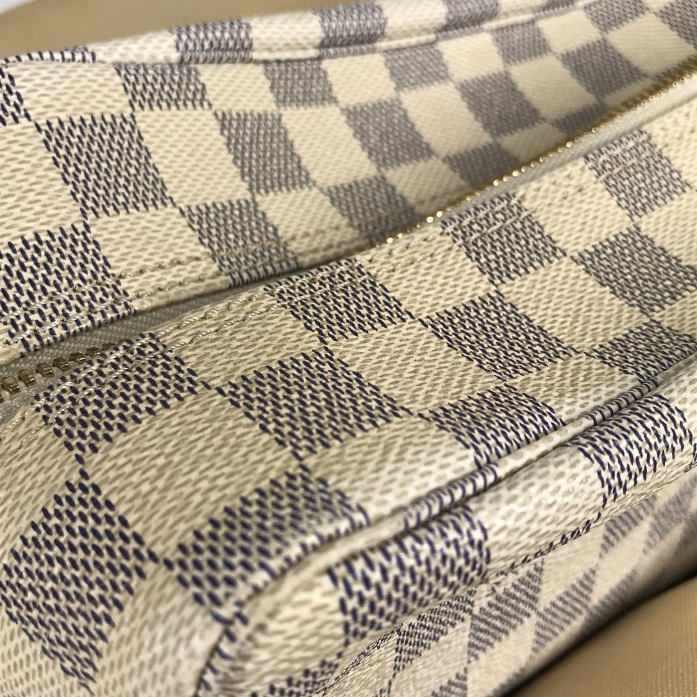 LOUIS VUITTON N51189 Damier Azur Naviglio Bag Crossbody Shoulder Bag Damier Azur Canvas Unisex White
