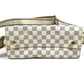 LOUIS VUITTON N51189 Damier Azur Naviglio Bag Crossbody Shoulder Bag Damier Azur Canvas Unisex White