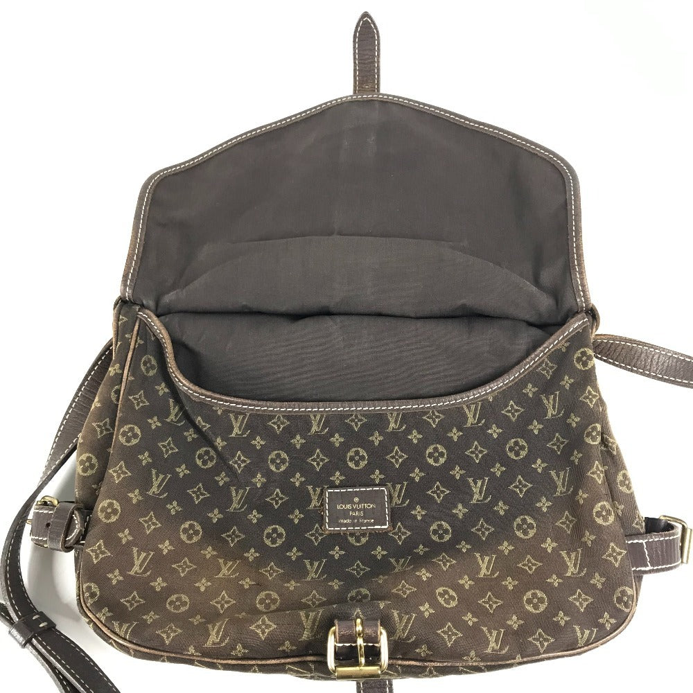 LOUIS VUITTON M95227 Monogram Minilan Saumur 30 Saumur 30 Bag Crossbody Flap Shoulder Bag Monogram Minilan Canvas Women's Fuzan Brown
