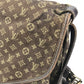 LOUIS VUITTON M95227 Monogram Minilan Saumur 30 Saumur 30 Bag Crossbody Flap Shoulder Bag Monogram Minilan Canvas Women's Fuzan Brown