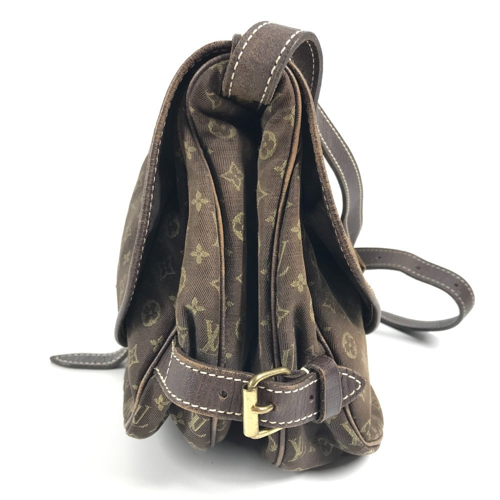 LOUIS VUITTON M95227 Monogram Minilan Saumur 30 Saumur 30 Bag Crossbody Flap Shoulder Bag Monogram Minilan Canvas Women's Fuzan Brown