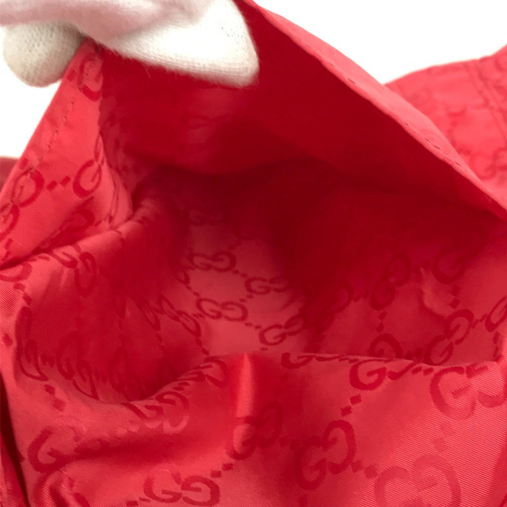 GUCCI 223669 GG Teddy Bear Eco Bag Bag Tote Bag Shoulder Bag Shopping Bag Shoulder Bag Nylon Unisex Red