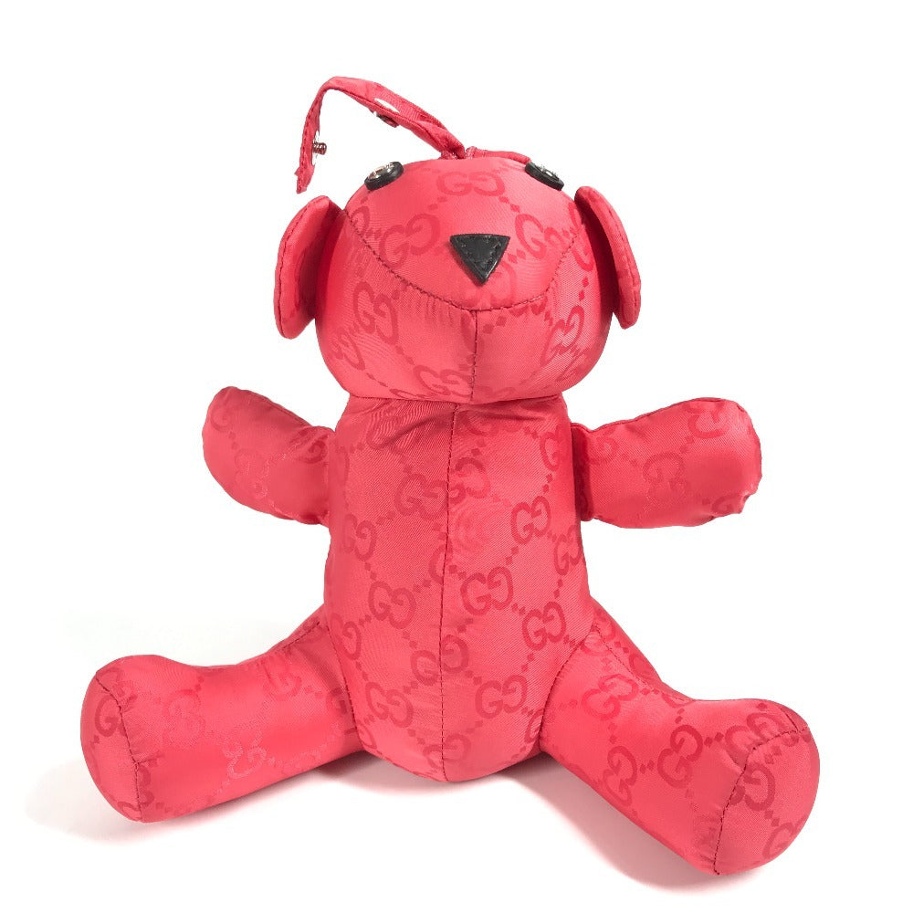 GUCCI 223669 GG Teddy Bear Eco Bag Bag Tote Bag Shoulder Bag Shopping Bag Shoulder Bag Nylon Unisex Red