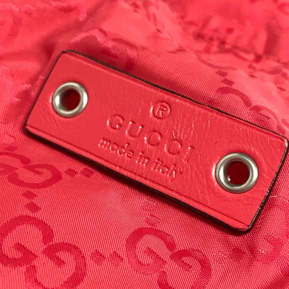GUCCI 223669 GG Teddy Bear Eco Bag Bag Tote Bag Shoulder Bag Shopping Bag Shoulder Bag Nylon Unisex Red