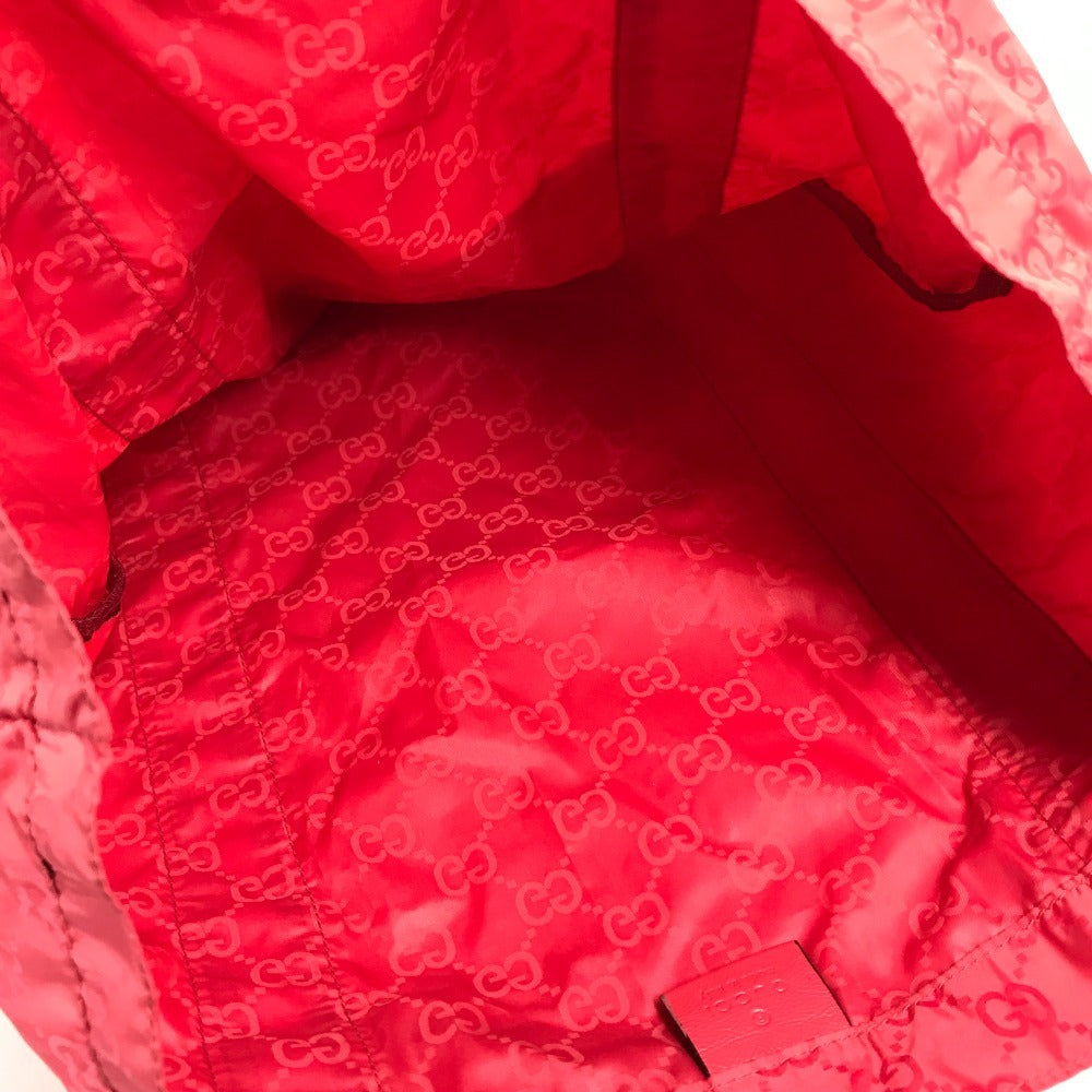 GUCCI 223669 GG Teddy Bear Eco Bag Bag Tote Bag Shoulder Bag Shopping Bag Shoulder Bag Nylon Unisex Red