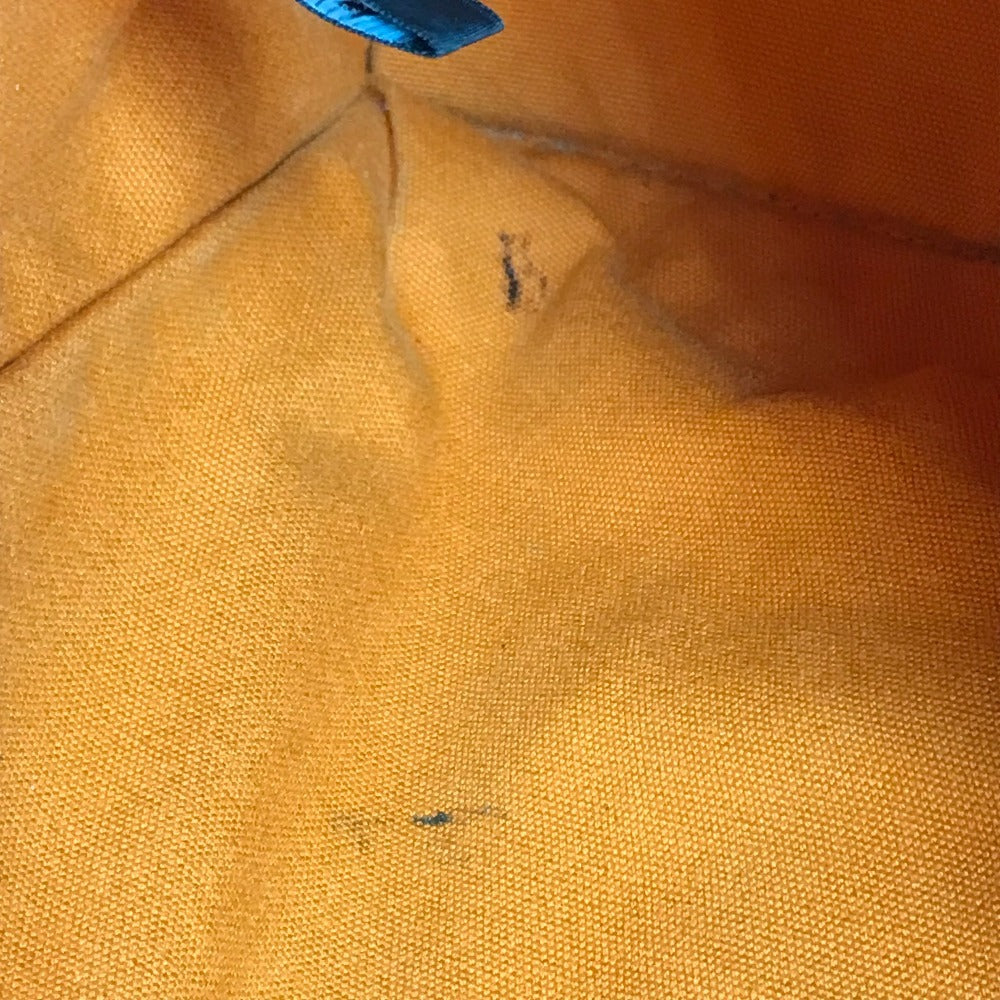 HERMES French Festival Hawaii 2002 Bicolor Fool Toe MM Fool Toe MM Bag Tote Bag Handbag Cotton Ladies Orange