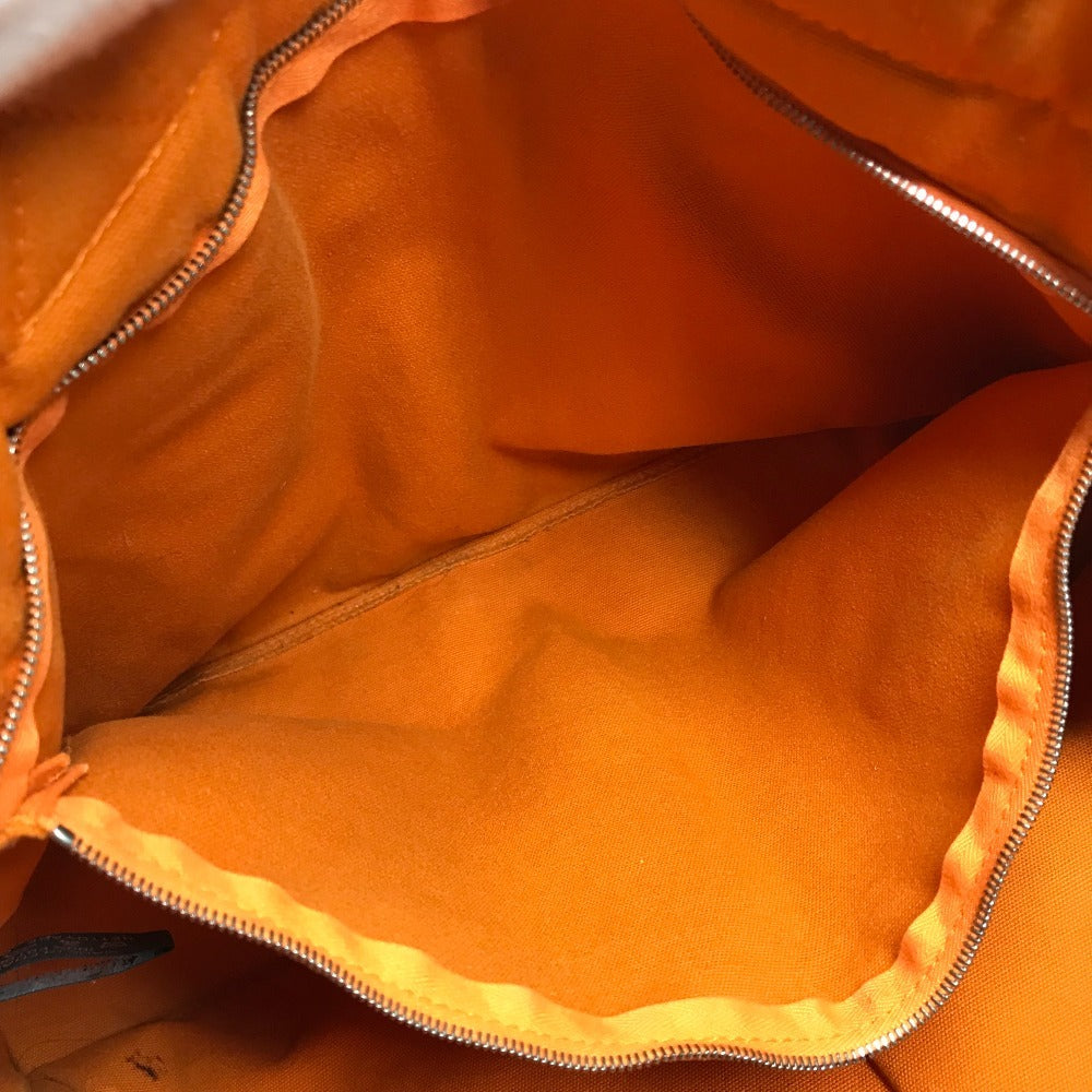 HERMES French Festival Hawaii 2002 Bicolor Fool Toe MM Fool Toe MM Bag Tote Bag Handbag Cotton Ladies Orange