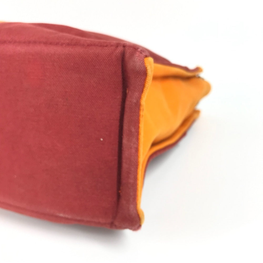 HERMES French Festival Hawaii 2002 Bicolor Fool Toe MM Fool Toe MM Bag Tote Bag Handbag Cotton Ladies Orange