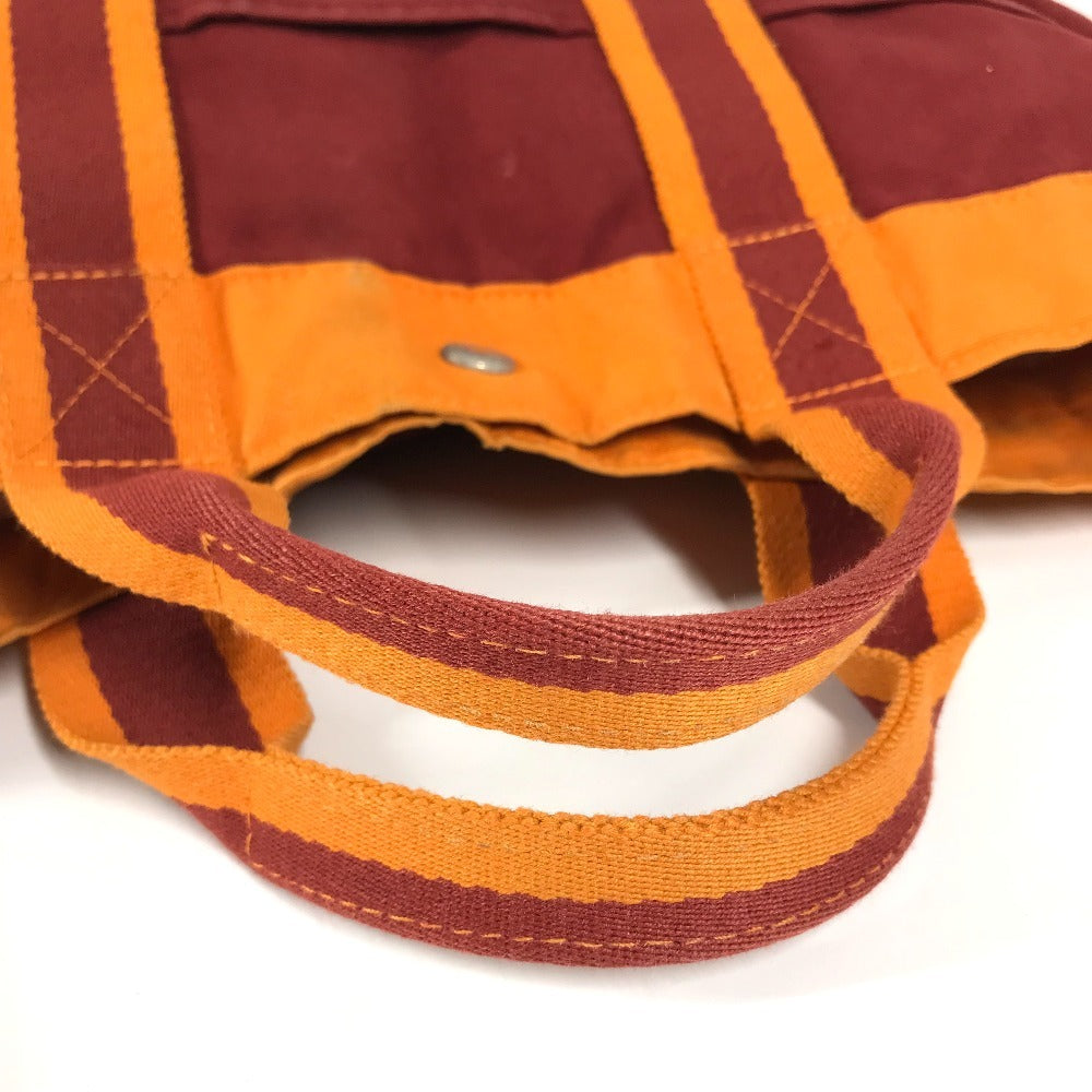HERMES French Festival Hawaii 2002 Bicolor Fool Toe MM Fool Toe MM Bag Tote Bag Handbag Cotton Ladies Orange