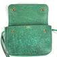 HERMES Vintage Logo Pochette Bag Mini Bag Shoulder Bag Leather Women's Green
