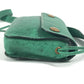 HERMES Vintage Logo Pochette Bag Mini Bag Shoulder Bag Leather Women's Green