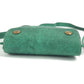 HERMES Vintage Logo Pochette Bag Mini Bag Shoulder Bag Leather Women's Green