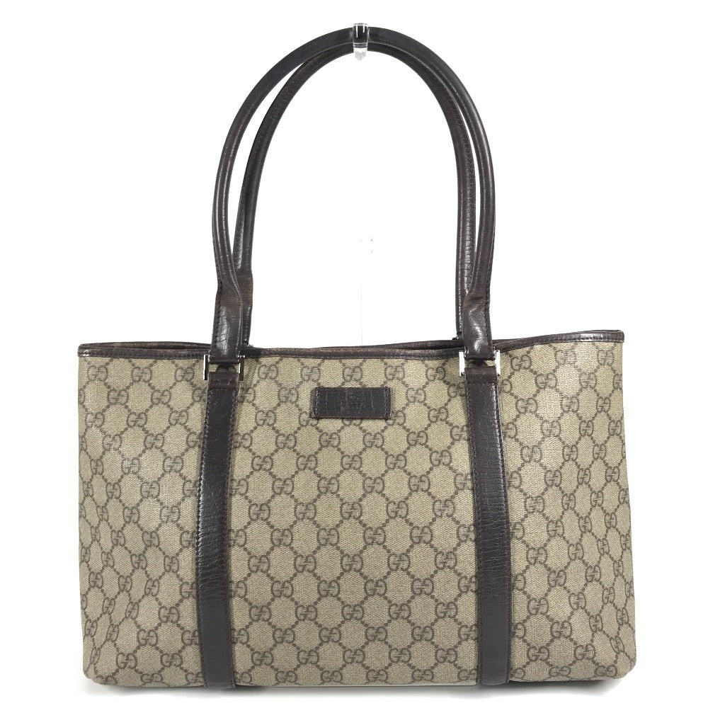 GUCCI 114595 Monogram GG Supreme Bag Tote Bag Shoulder Bag GG Supreme Canvas Unisex Beige
