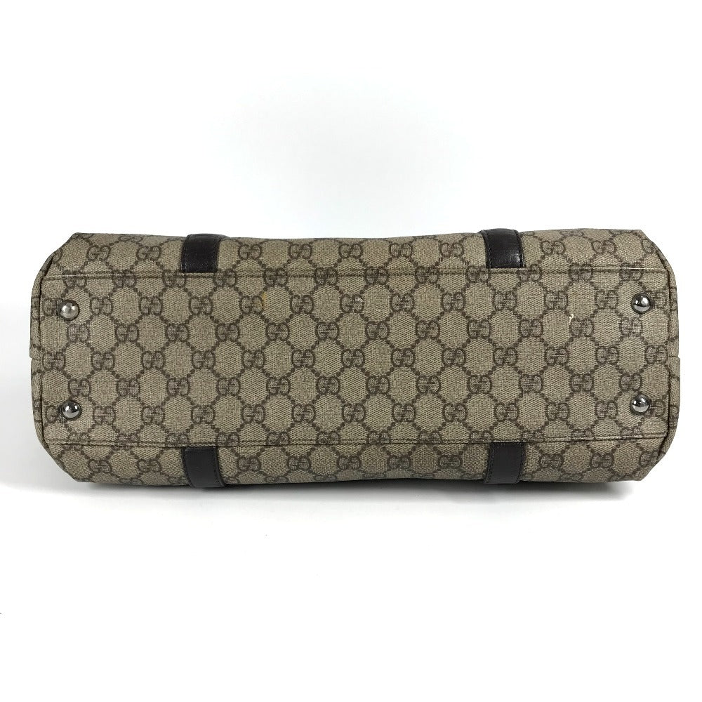 GUCCI 114595 Monogram GG Supreme Bag Tote Bag Shoulder Bag GG Supreme Canvas Unisex Beige