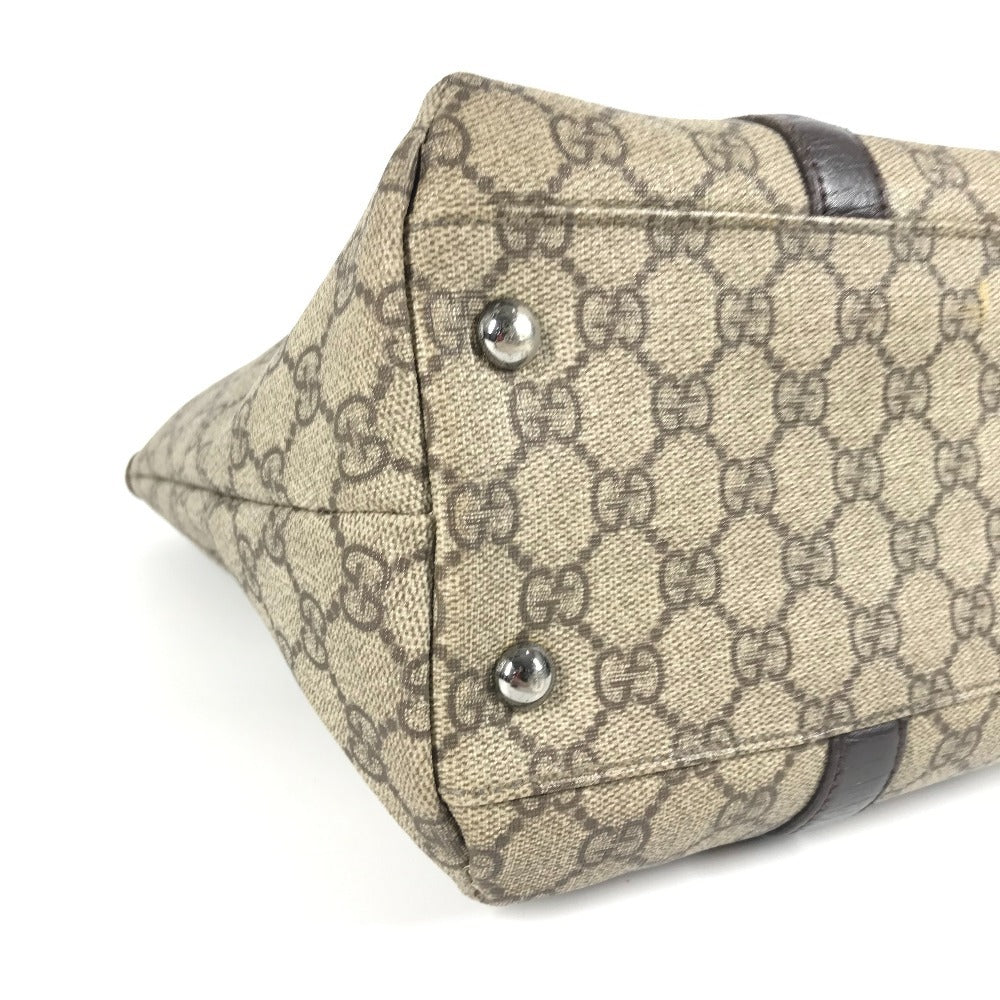 GUCCI 114595 Monogram GG Supreme Bag Tote Bag Shoulder Bag GG Supreme Canvas Unisex Beige