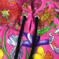 Gucci 555181 Hood Hoodie Floral Floral Apparel Tops Poncho Nylon's Women Pink