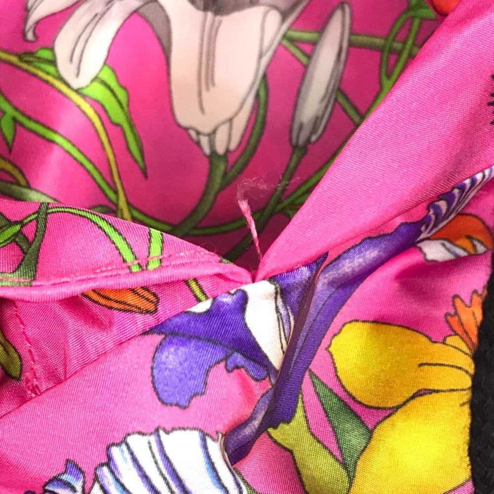 Gucci 555181 Hood Hoodie Floral Floral Apparel Tops Poncho Nylon's Women Pink
