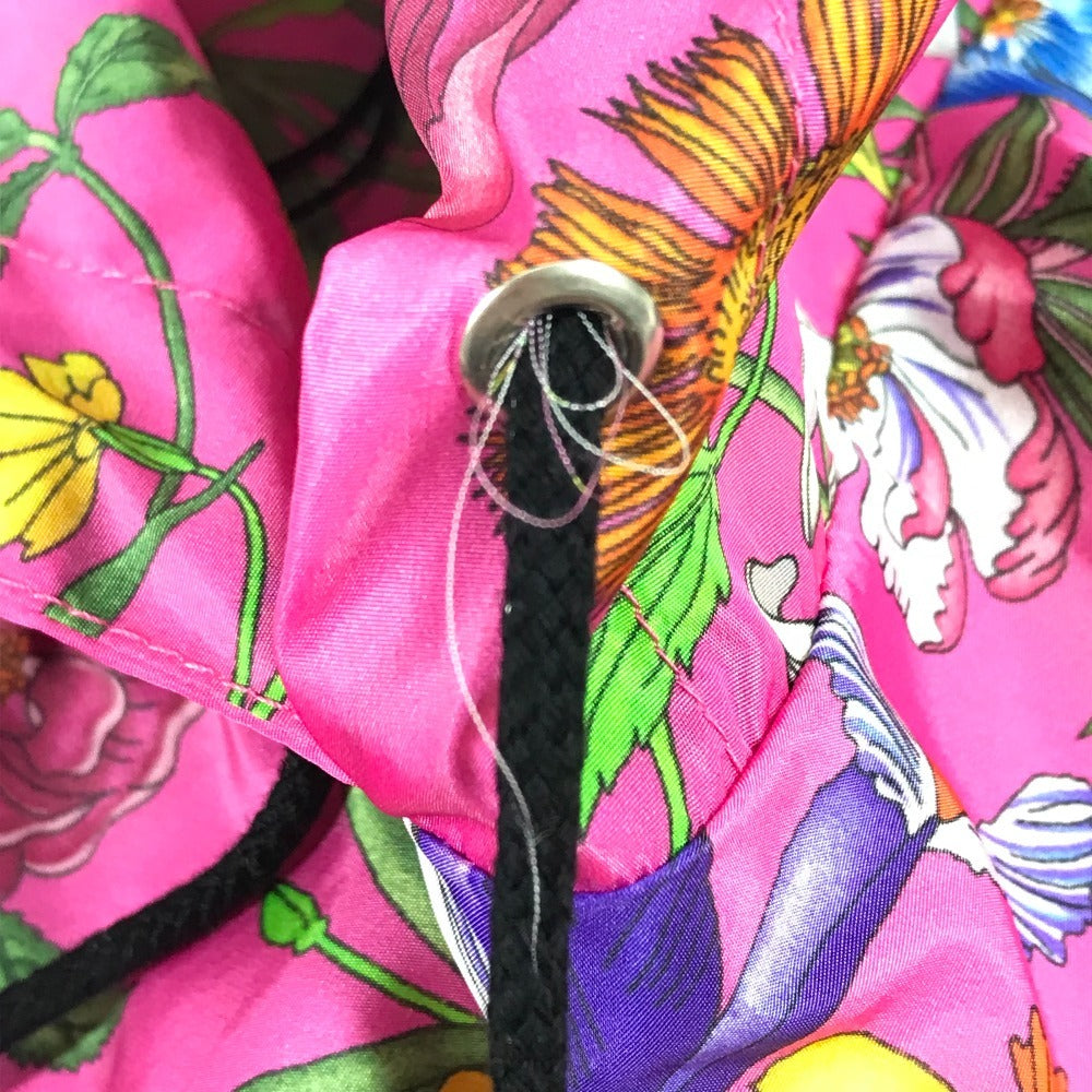 Gucci 555181 Hood Hoodie Floral Floral Apparel Tops Poncho Nylon's Women Pink