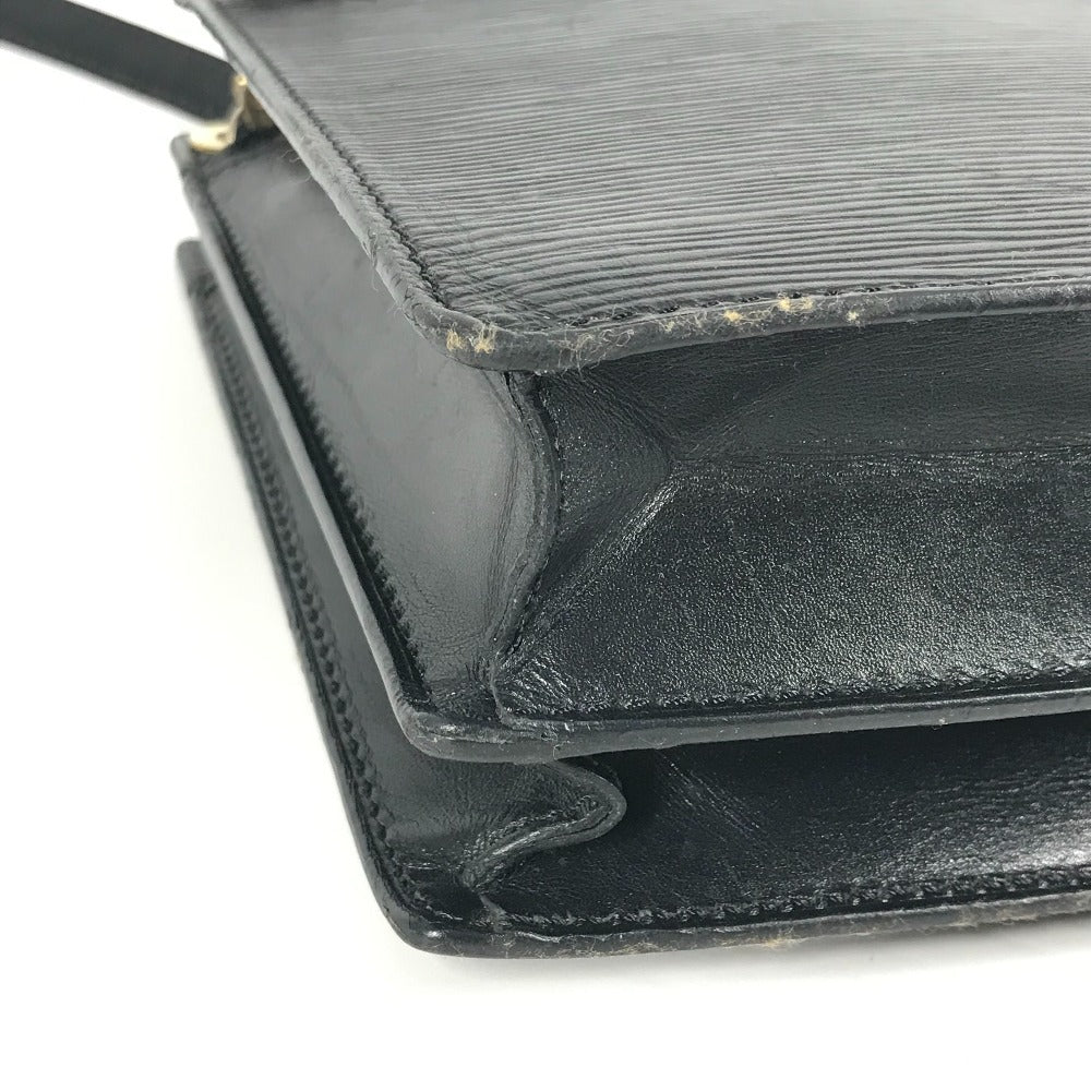 Louis vuitton m52112 epi en gann crossbody pochette beg bahu beg epi kulit wanita noir hitam