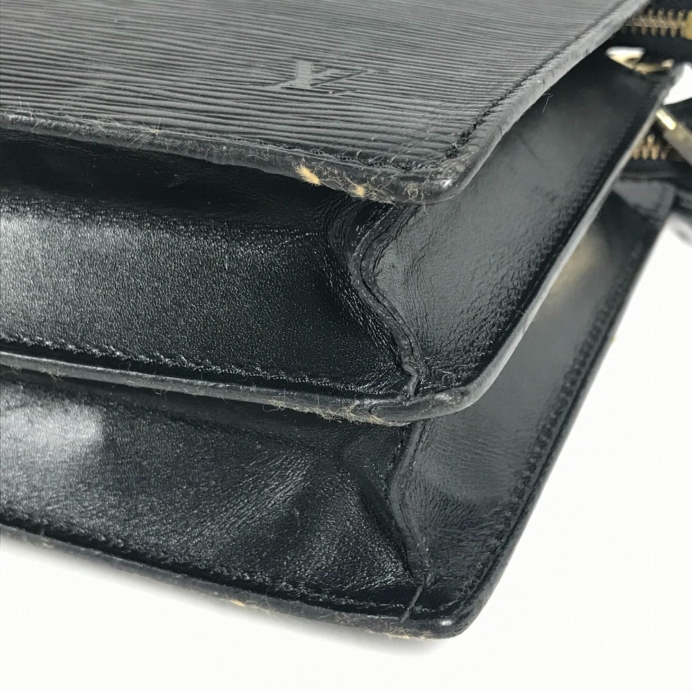 Louis vuitton m52112 epi en gann crossbody pochette beg bahu beg epi kulit wanita noir hitam