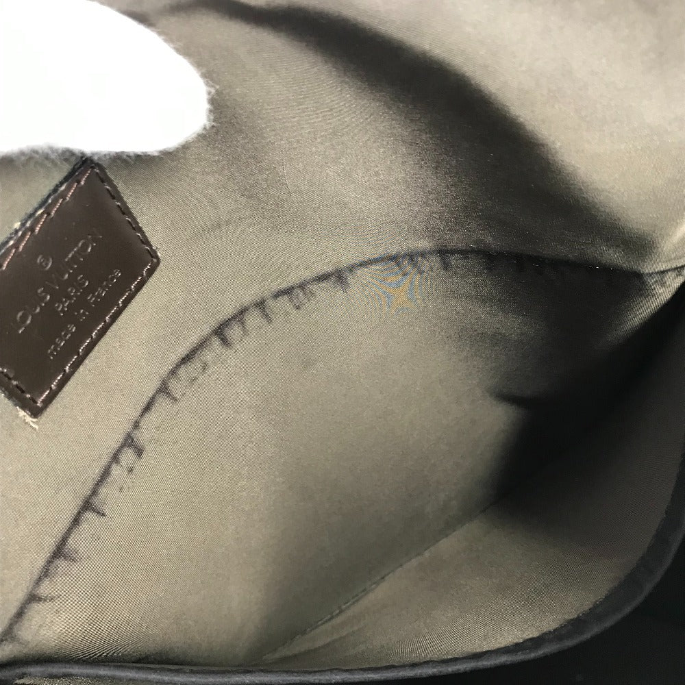 LOUIS VUITTON M93079 Damier Jean Lou Flap Bag Messenger Bag Crossbody Shoulder Bag Damier Jean Canvas Men's Black