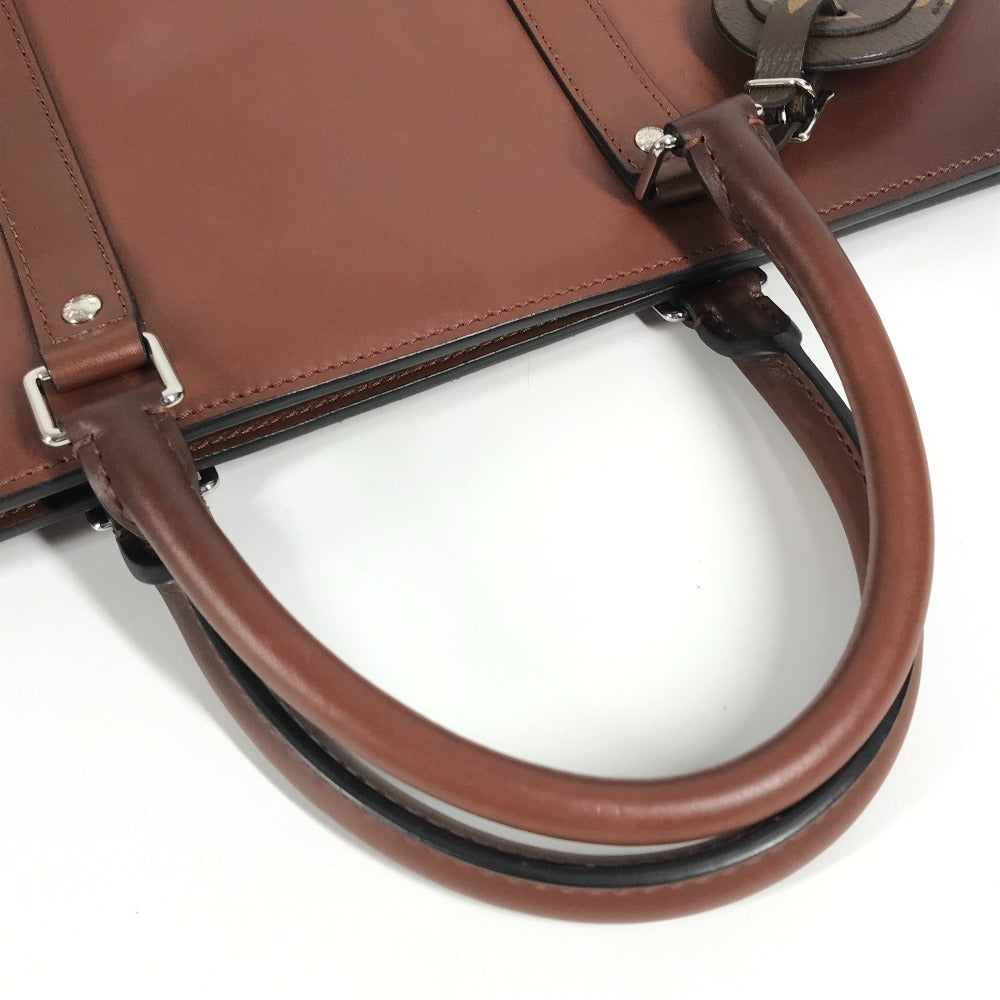 LOUIS VUITTON M55733 Monogram Sac Plastic Horizontal Zip Handbag Briefcase Bag Document Bag Business Bag Leather Unisex Brown