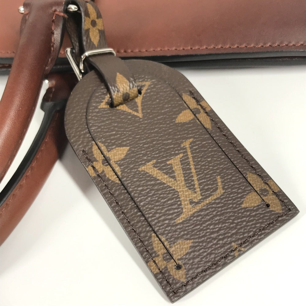 LOUIS VUITTON M55733 Monogram Sac Plastic Horizontal Zip Handbag Briefcase Bag Document Bag Business Bag Leather Unisex Brown