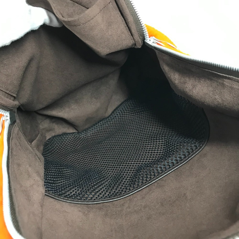 LOUIS VUITTON M40277 Monogram Marc Newson Collaboration Celebrating Backpack Bag Rucksack Fur Unisex Orange