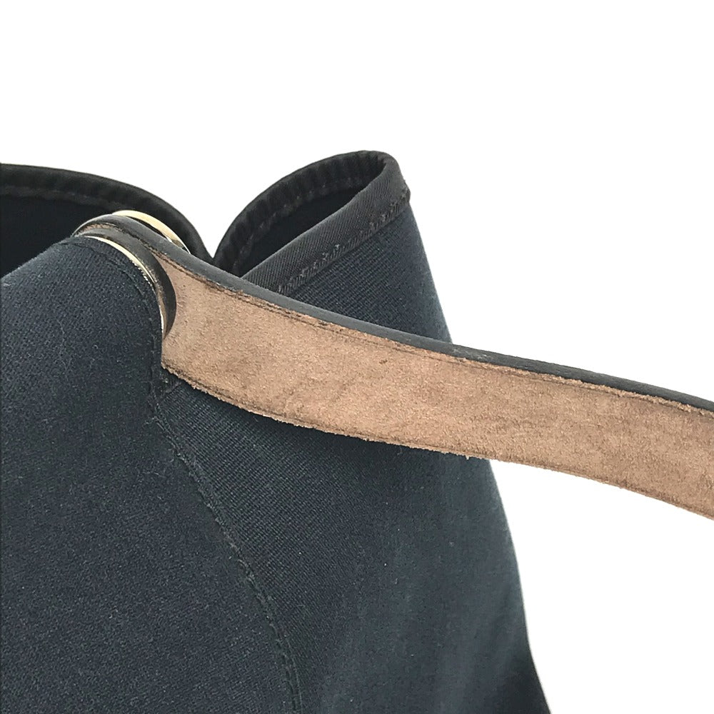 HERMES Kabak Elan PM Kabak Elan PM Shoulder Bag Shoulder Tote Bag Leather/Canvas Women's Dark Navy